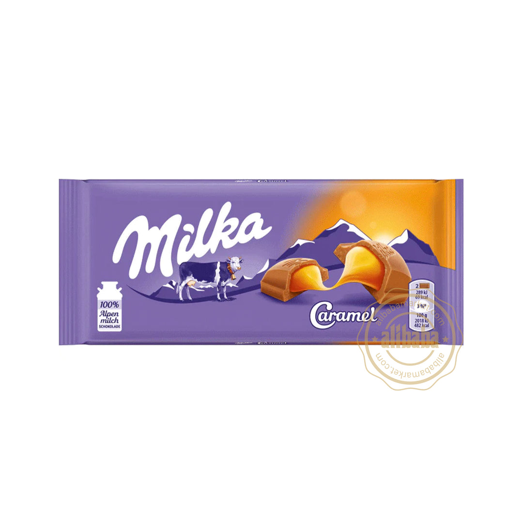 MILKA CARAMEL CHOCOLATE 100GR