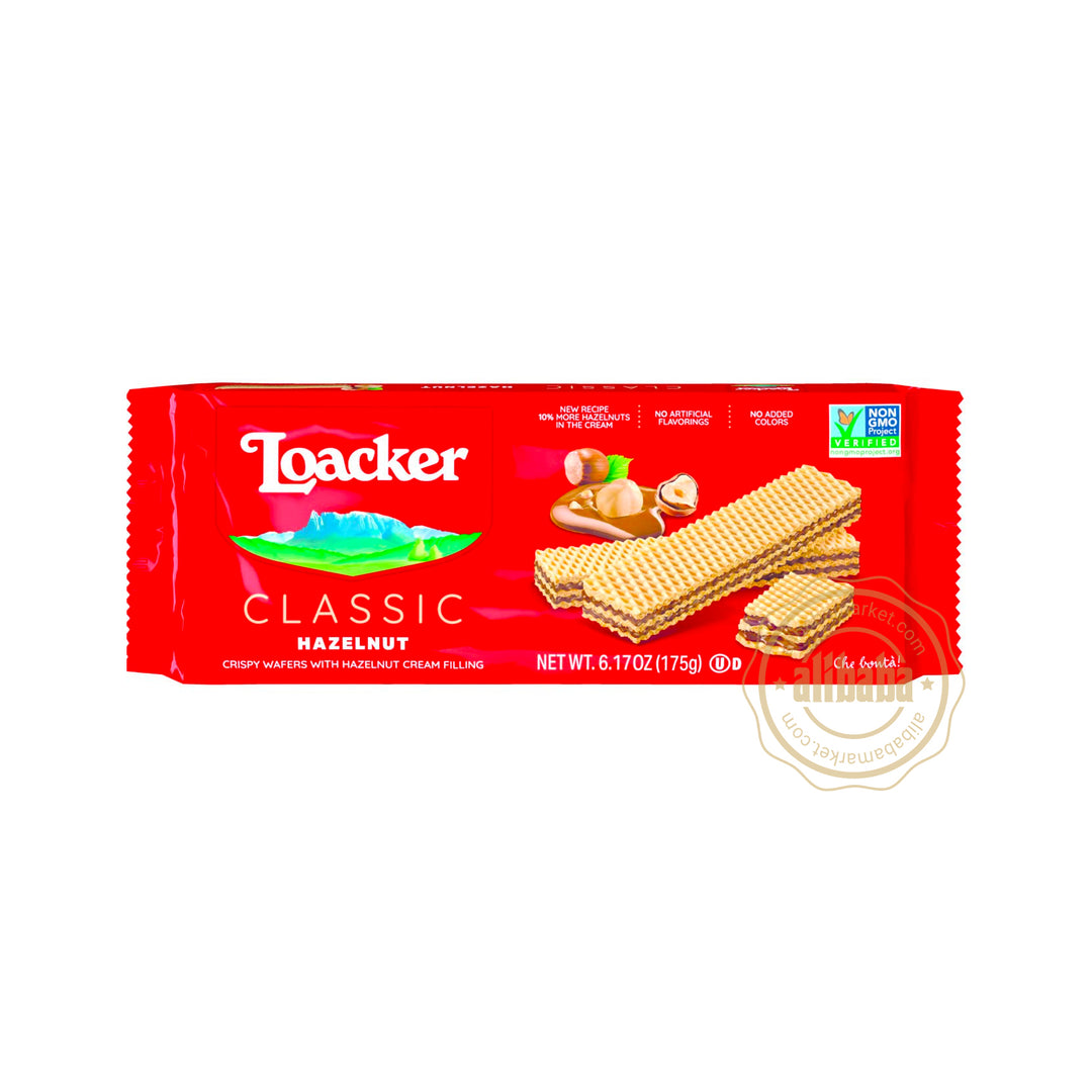 LOACKER CLASSIC - HAZELNUT WAFER 175GR - Altin Grocery Wafer Loacker