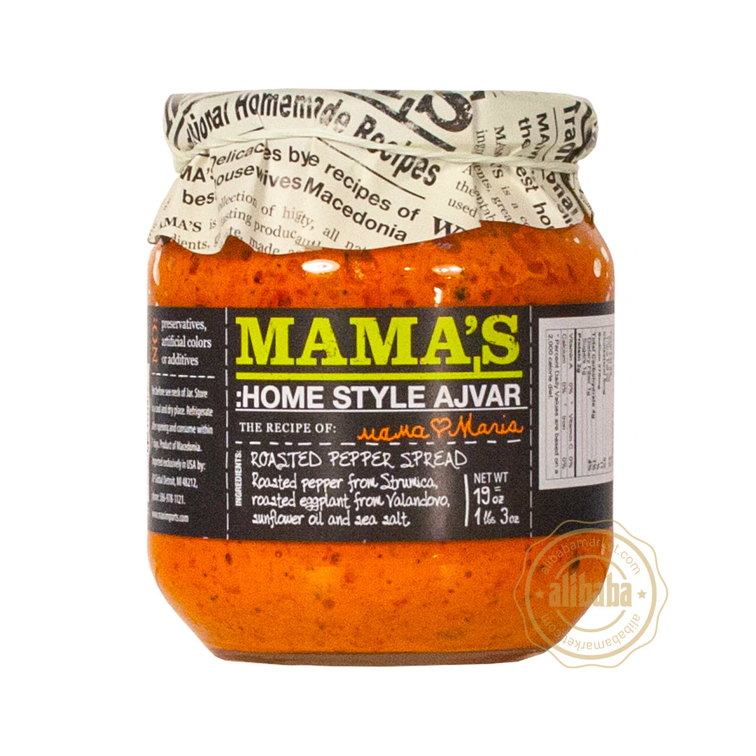 MAMA'S AJVAR MILD 19OZ - Altin Grocery Spread Mama's