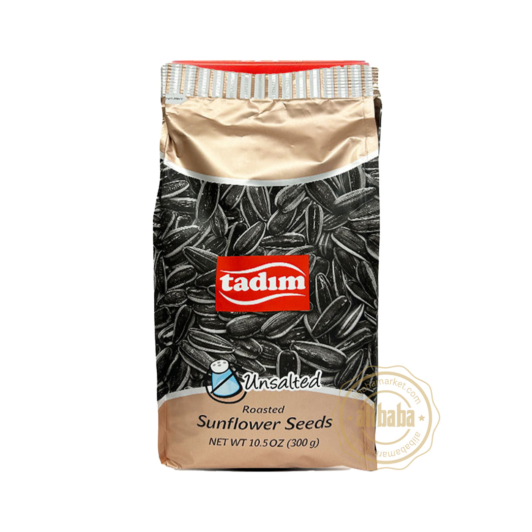 TADIM ROASTED BLACK SUNFLOWER SEEDS UNSALTED 300G - Altin Grocery Seeds Tadim