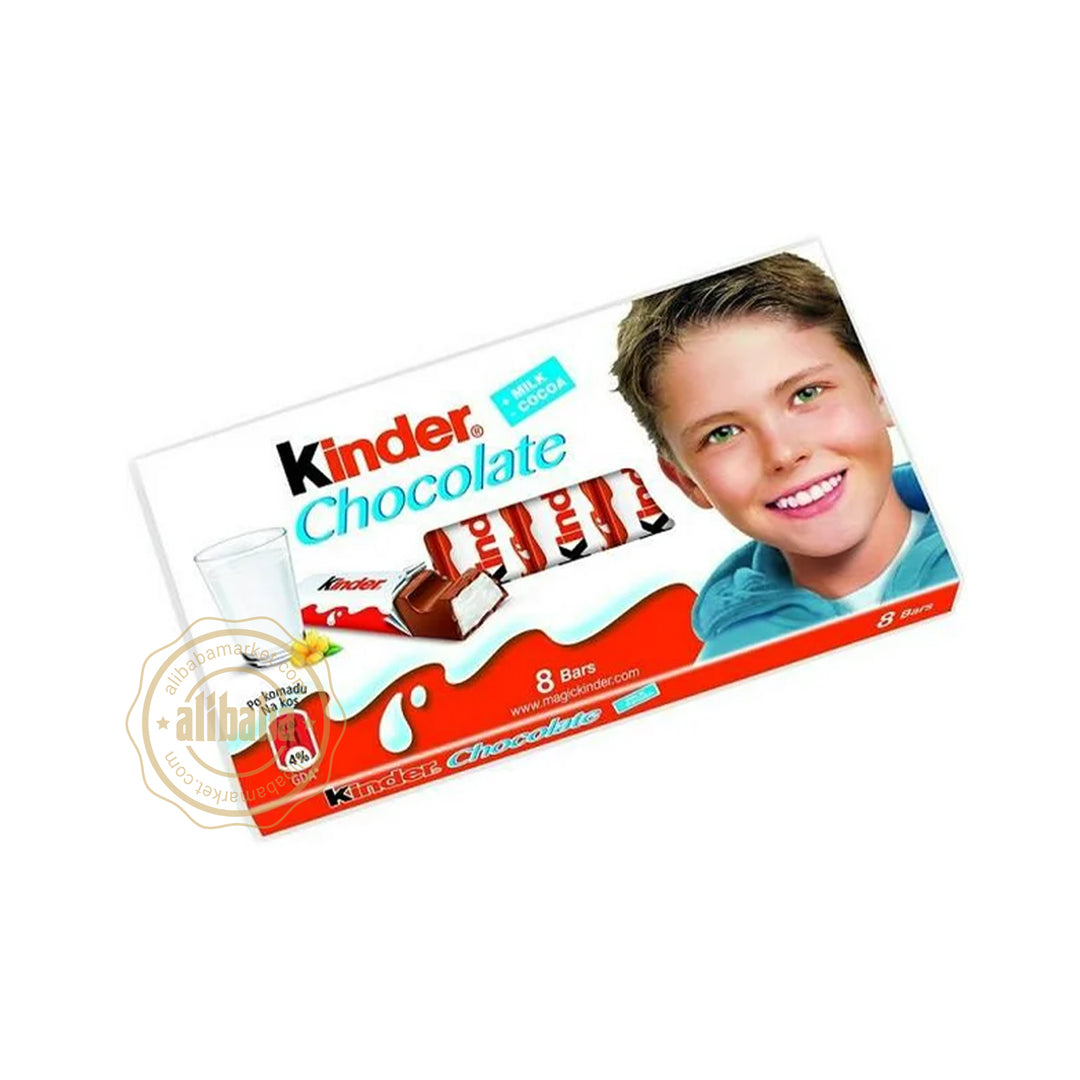 KINDER MILK CHOCOLATE BARS 100GR