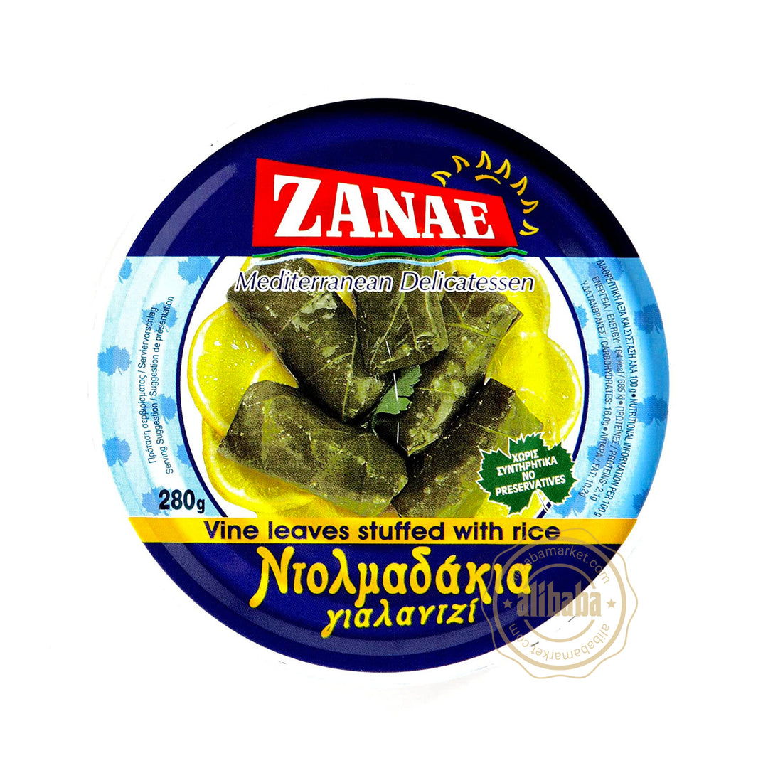 ZANAE VINE LEAVES STUFFED W RICE 280GR - Altin Grocery Ready Meal Zanae