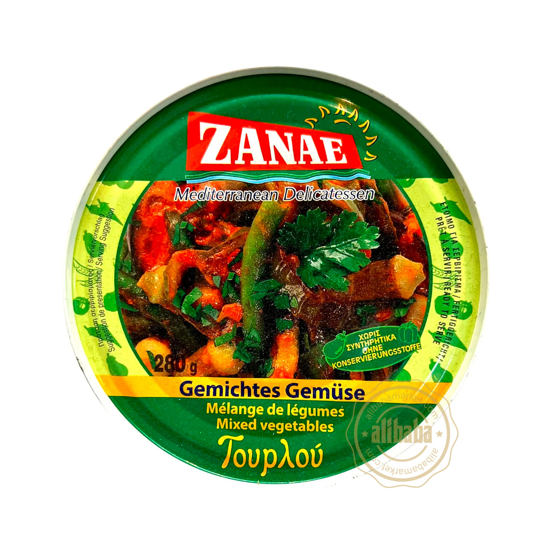 ZANAE MIXED VEGETABLES 280GR - Altin Grocery Ready Meal Zanae