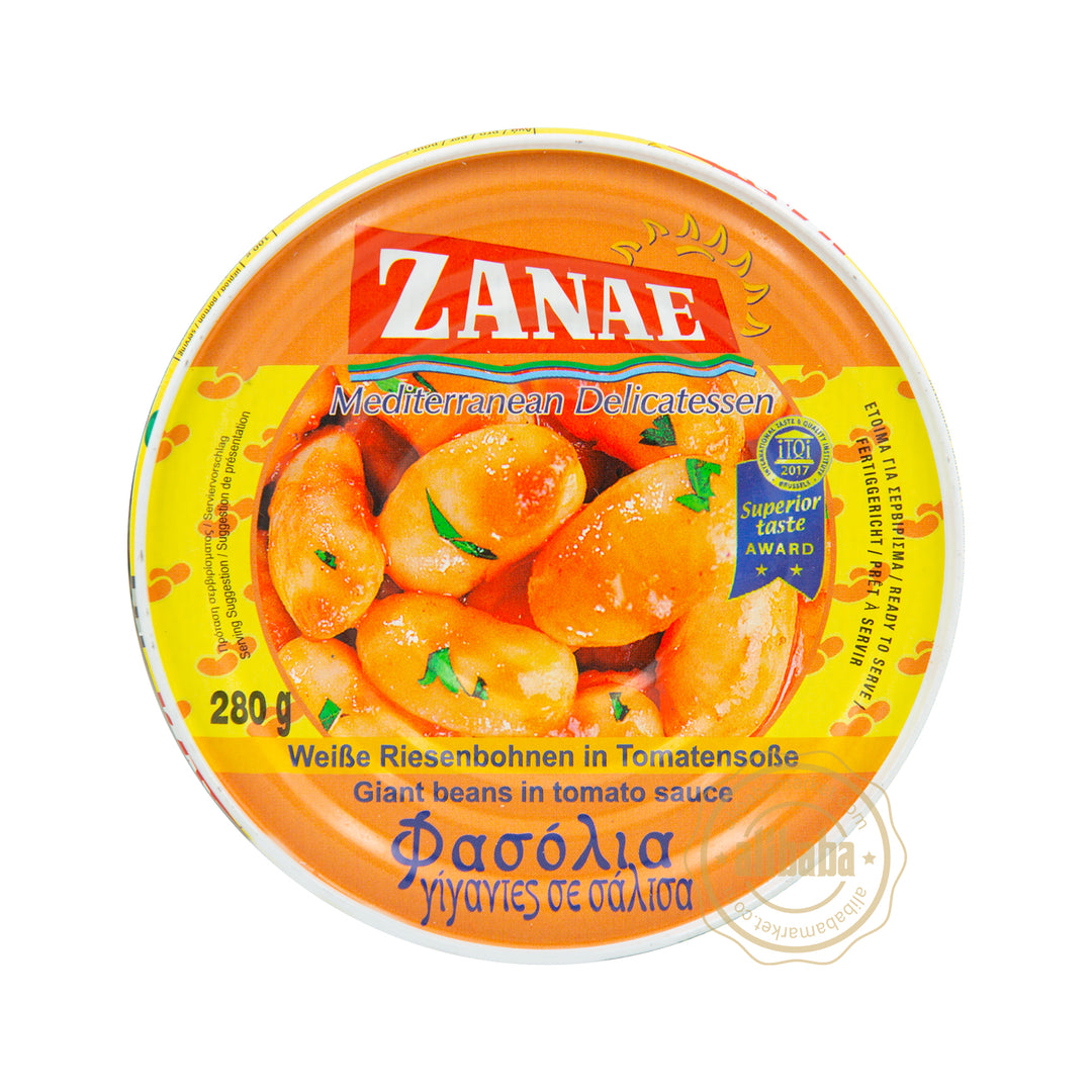 ZANAE GREEK GIANT BEANS IN TOMATO SAUCE 280GR - Altin Grocery Ready Meal Zanae