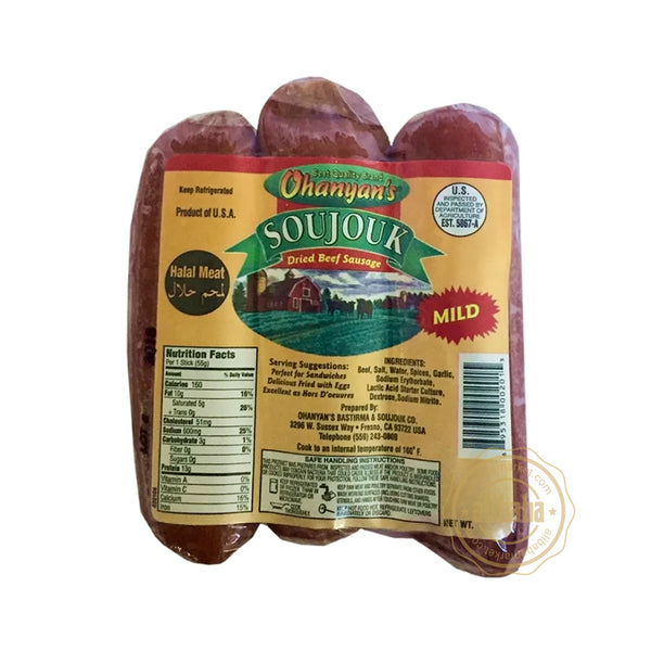 Ohanyan's Mild Soujouk 1lb – Halal Turkish Beef Sucuk – Altin Grocery