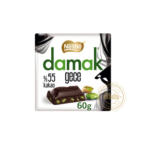 NESTLE DAMAK DARK CHOCOLATE w PISTACHIO %55 60GR