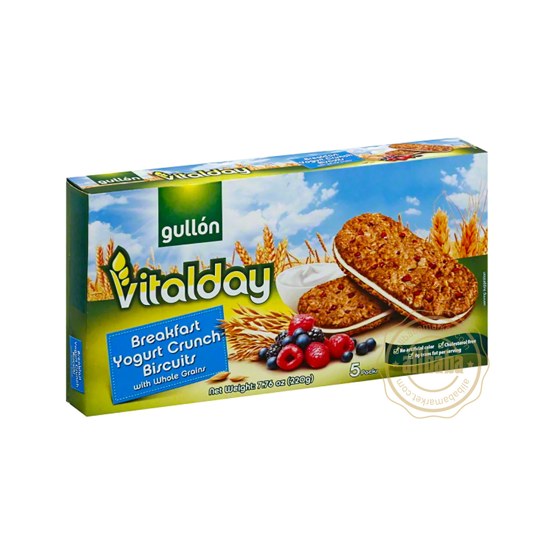 GULLON BREAKFAST YOGURT CRUNCH BISCUITS 7.70Z/220GR - Altin Grocery Biscuits Gullon
