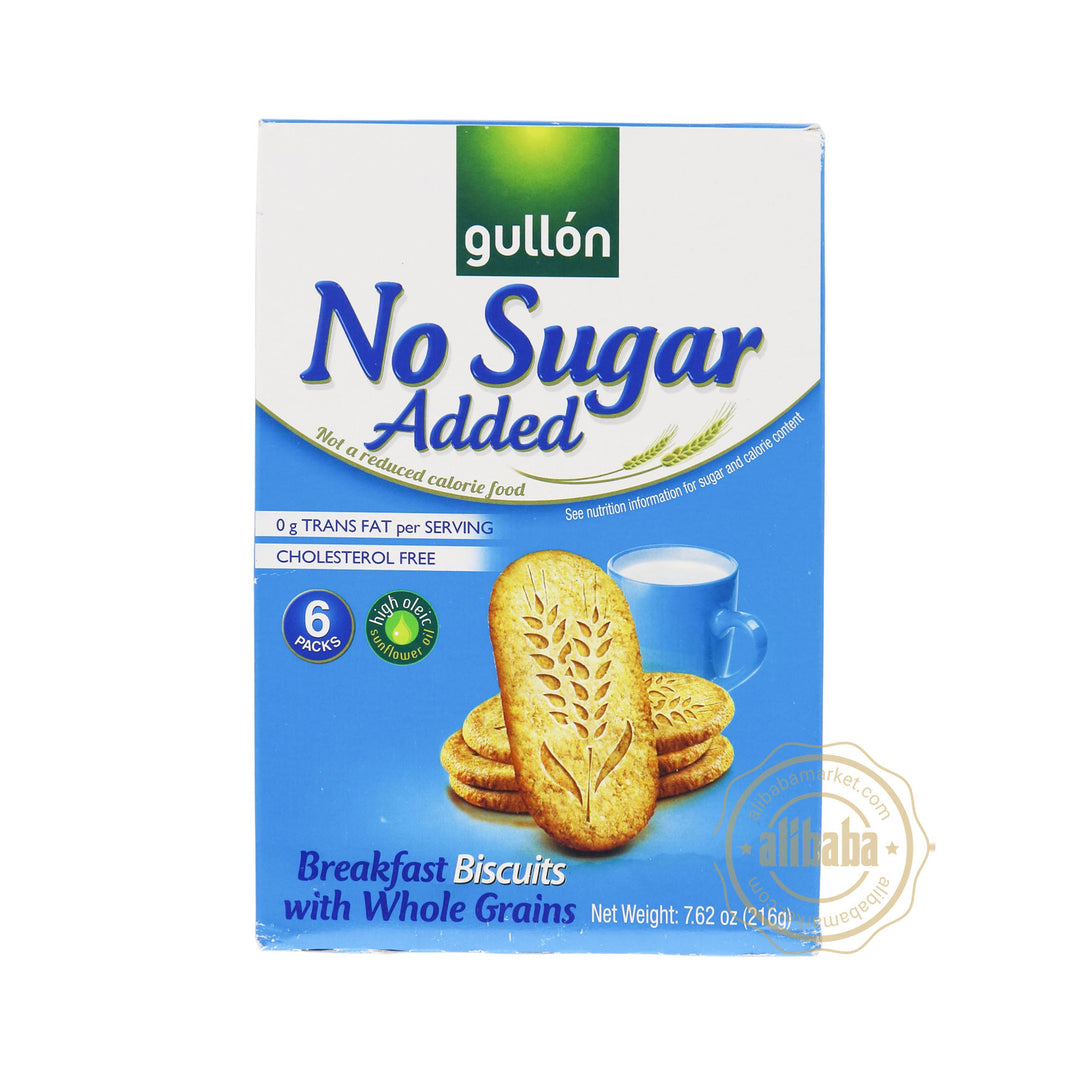 GULLON NO SUGAR ADDED BREAKFAST BISCUITS 7.62OZ/216GR - Altin Grocery Biscuits Gullon
