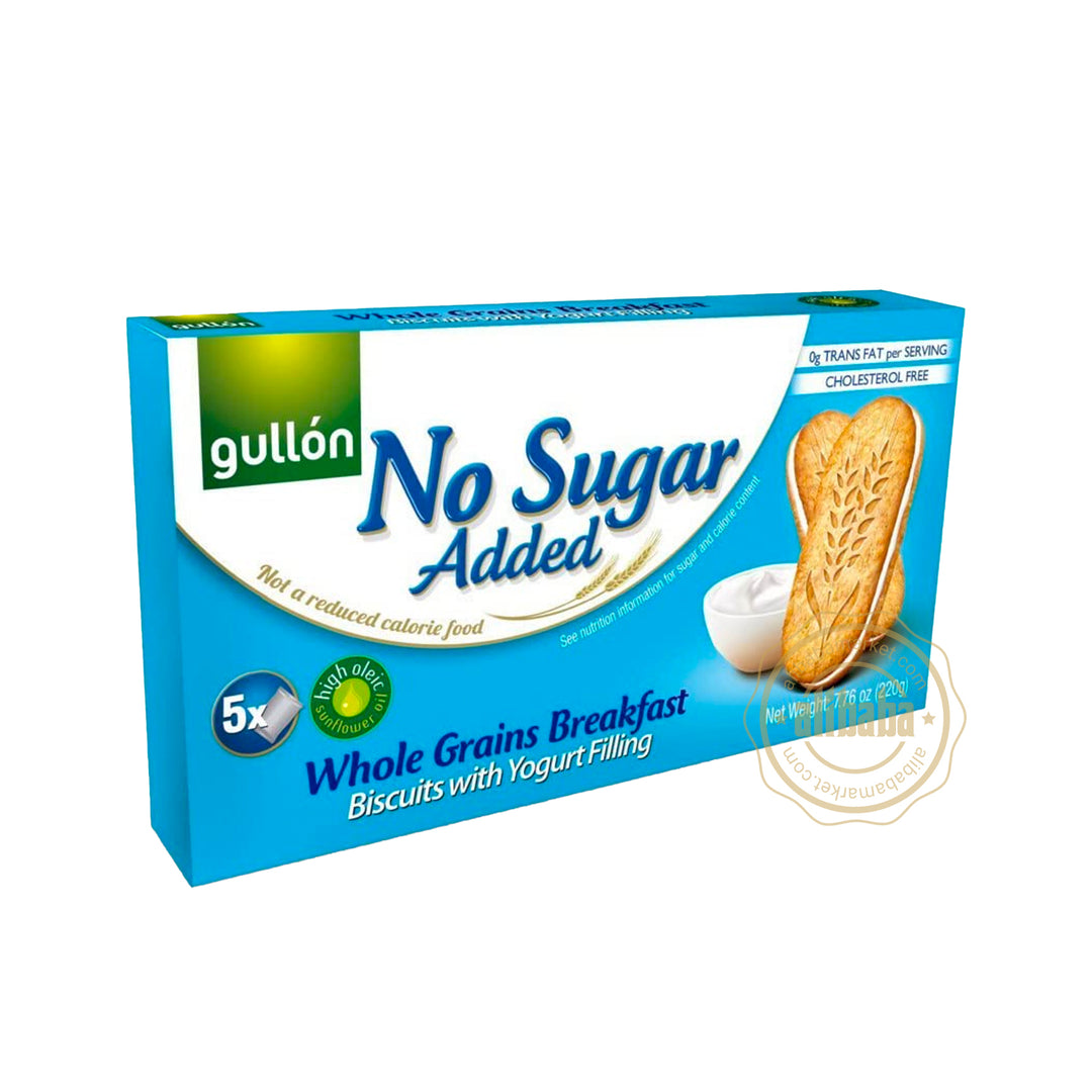 GULLON NO SUGAR ADDED BREAKFAST YOGURT CRUNCH BISCUITS WHOLE GRAIN 7.76OZ/220GR - Altin Grocery Biscuits Gullon