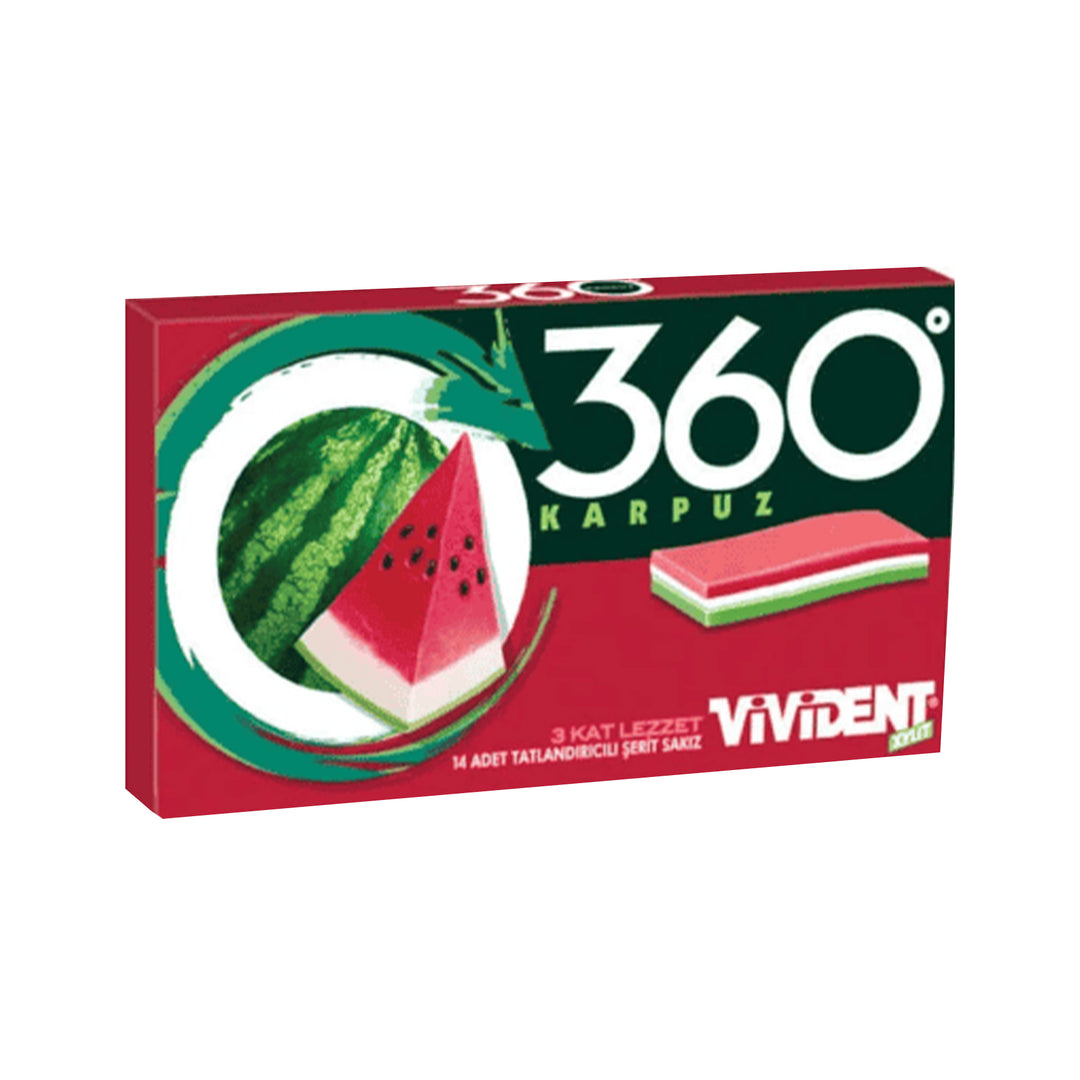 VIVIDENT XYLIT 360 GUM W WATERMELON 33G - Altin Grocery Gum Vivident