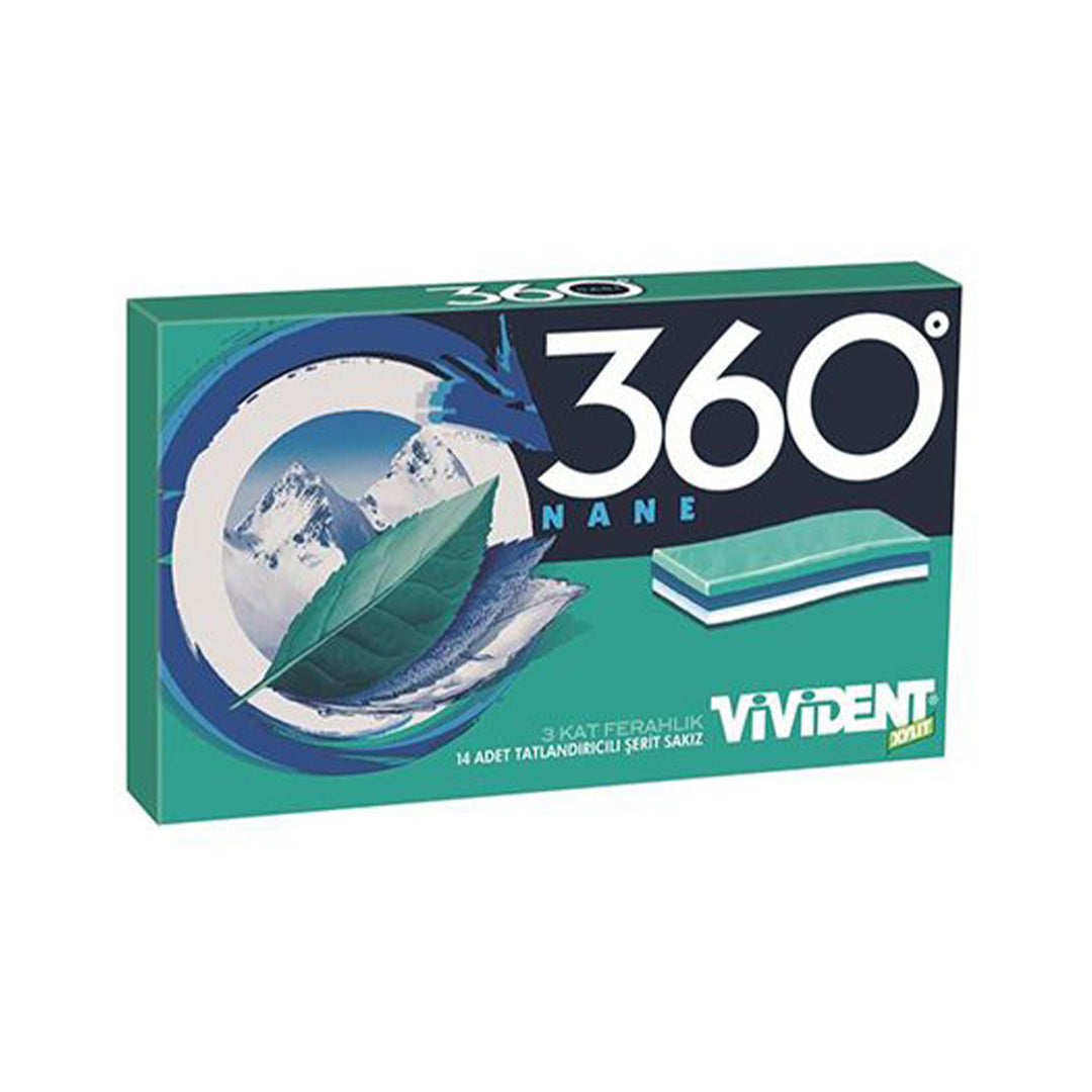 VIVIDENT XYLIT 360 GUM W MINT 33G - Altin Grocery Gum Vivident
