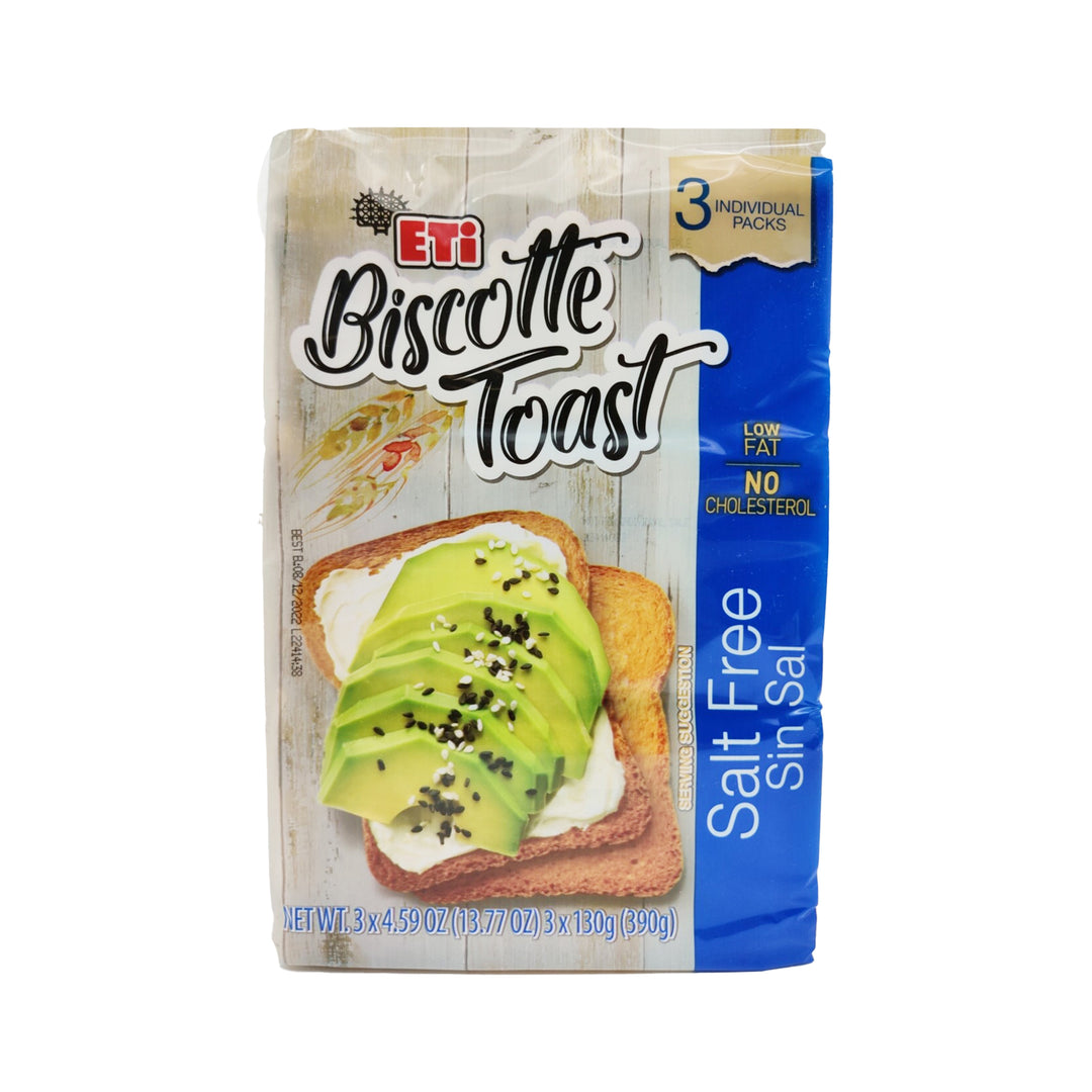 ETI BISCOTTE TOAST BREAD SALT FREE 390GR - Altin Grocery Toast Bread Eti