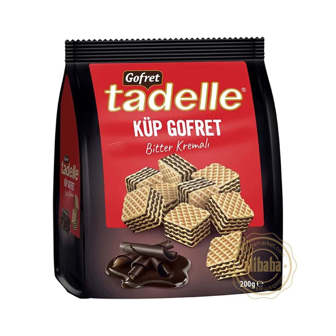 TADELLE CUBE WAFER BITTER CHOCOLATE 200GR