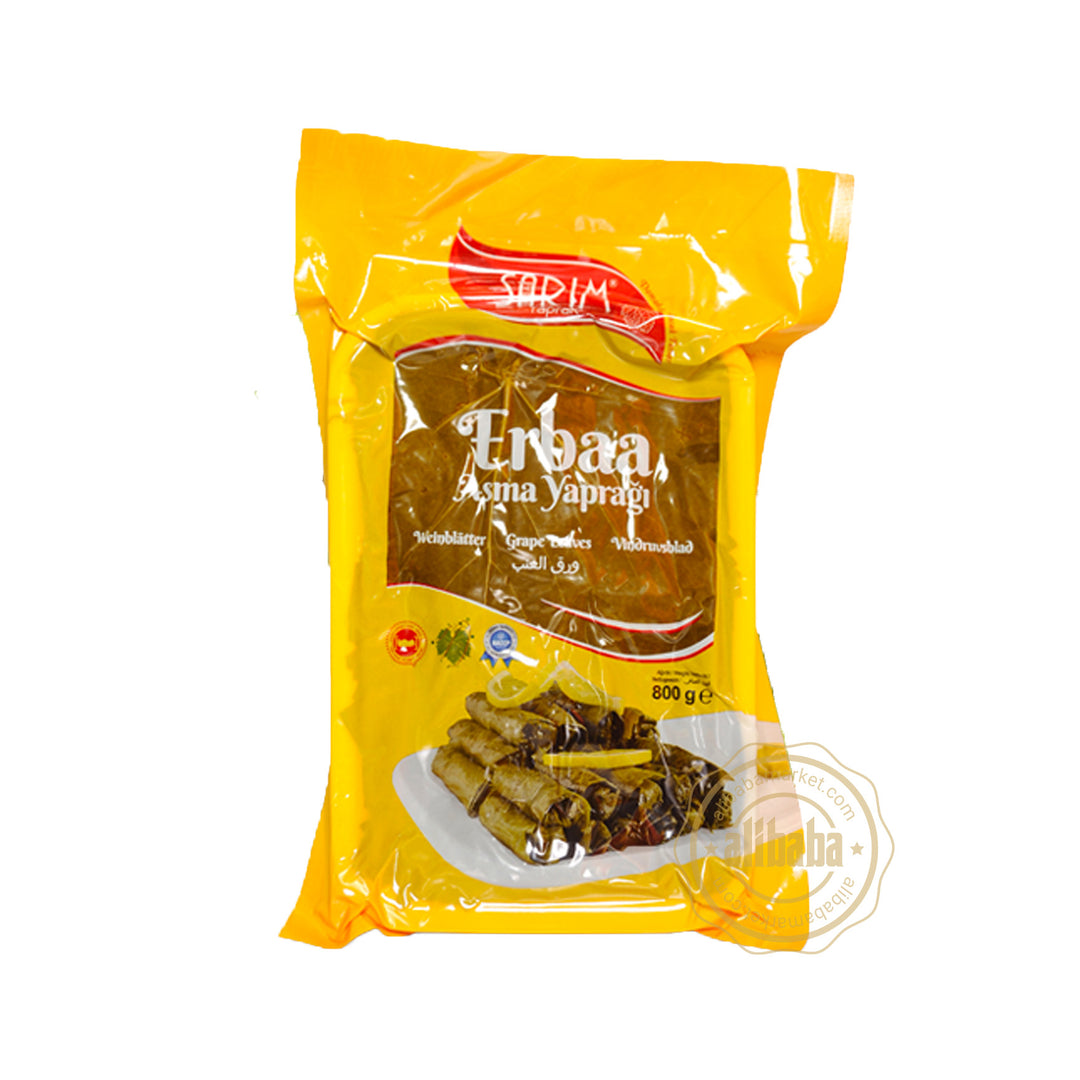 SARIM TOKAT GRAPE LEAVES IN VACUUM PLATE 800GR