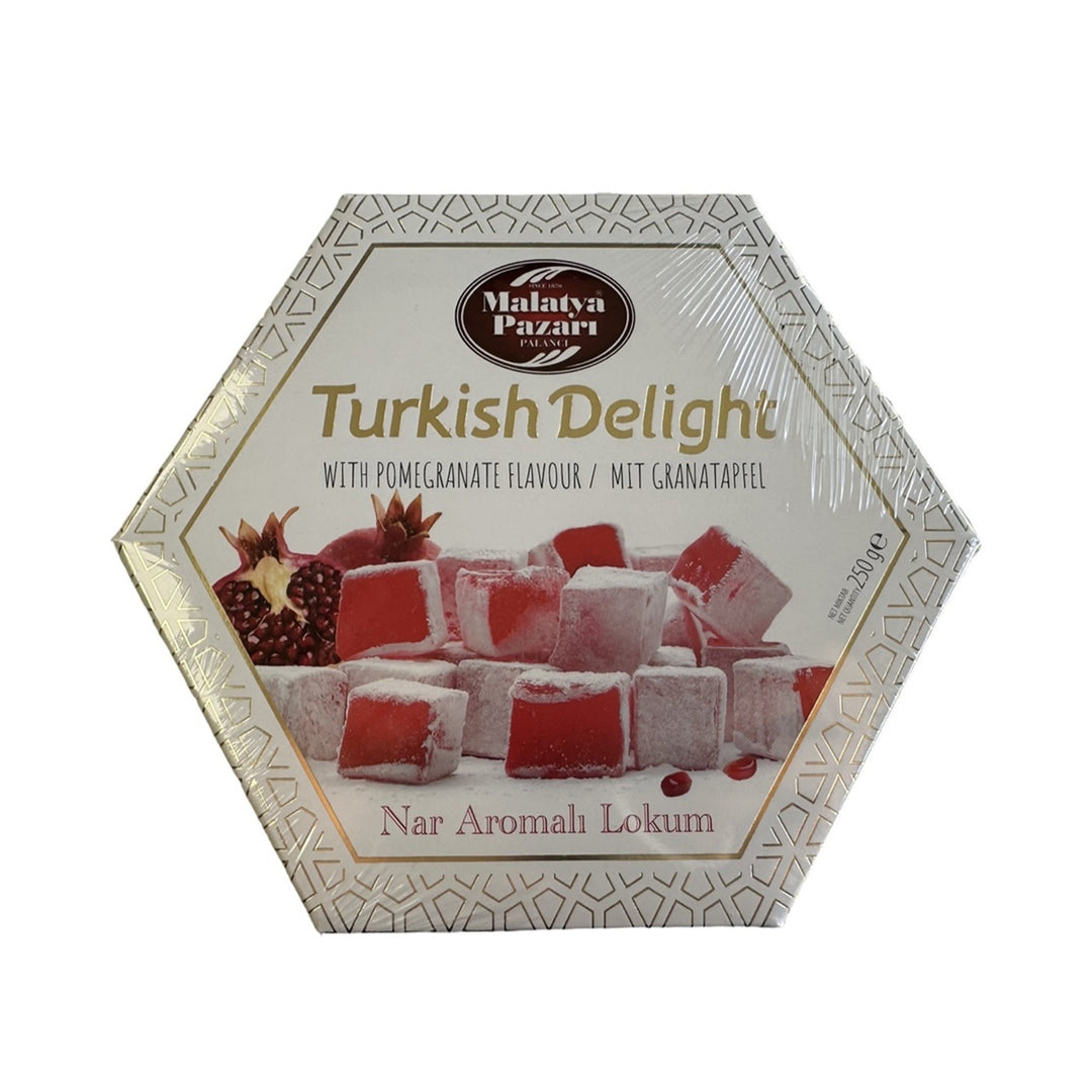 MALATYA PAZARI TURKISH DELIGHT W POMEGRANATE FLAVOR 250G - Altin Grocery Turkish Delight Malatya Pazari
