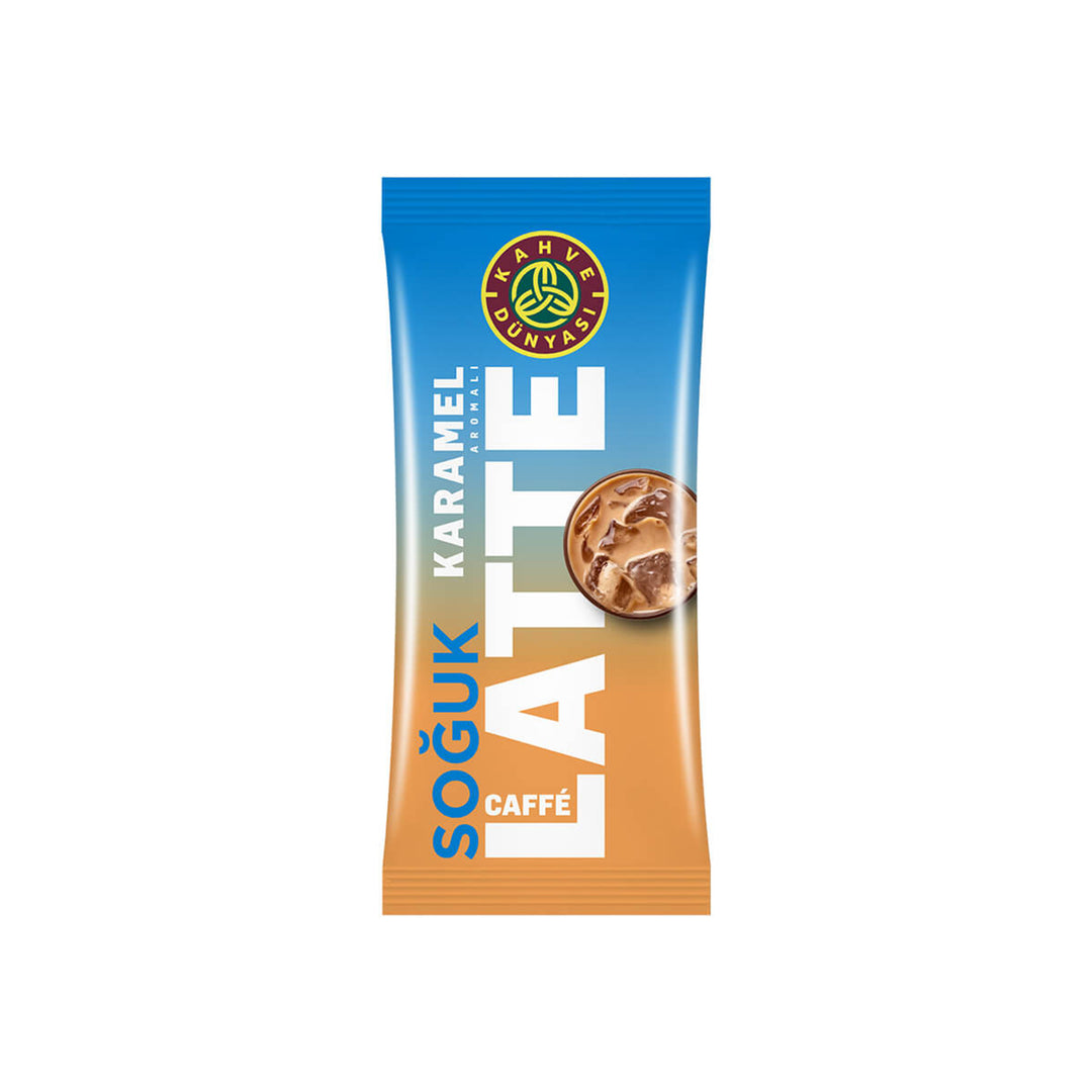KAHVE DUNYASI CAFE ICE LATTE CARAMEL 15G - Altin Grocery Coffee Kahve Dunyasi