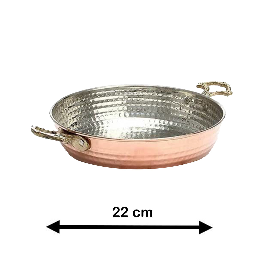 COPPER PAN 22 CM (8.66") (BAKIR SAHAN)