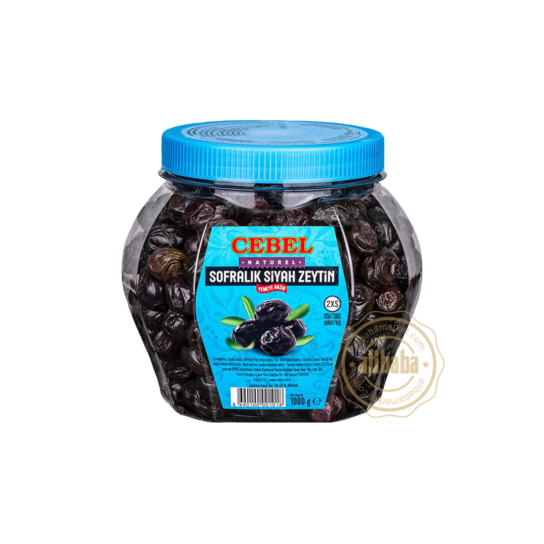 CEBEL BLACK OLIVE 2XS (BLUE 351-380) 1000GR - Altin Grocery Olive Cebel