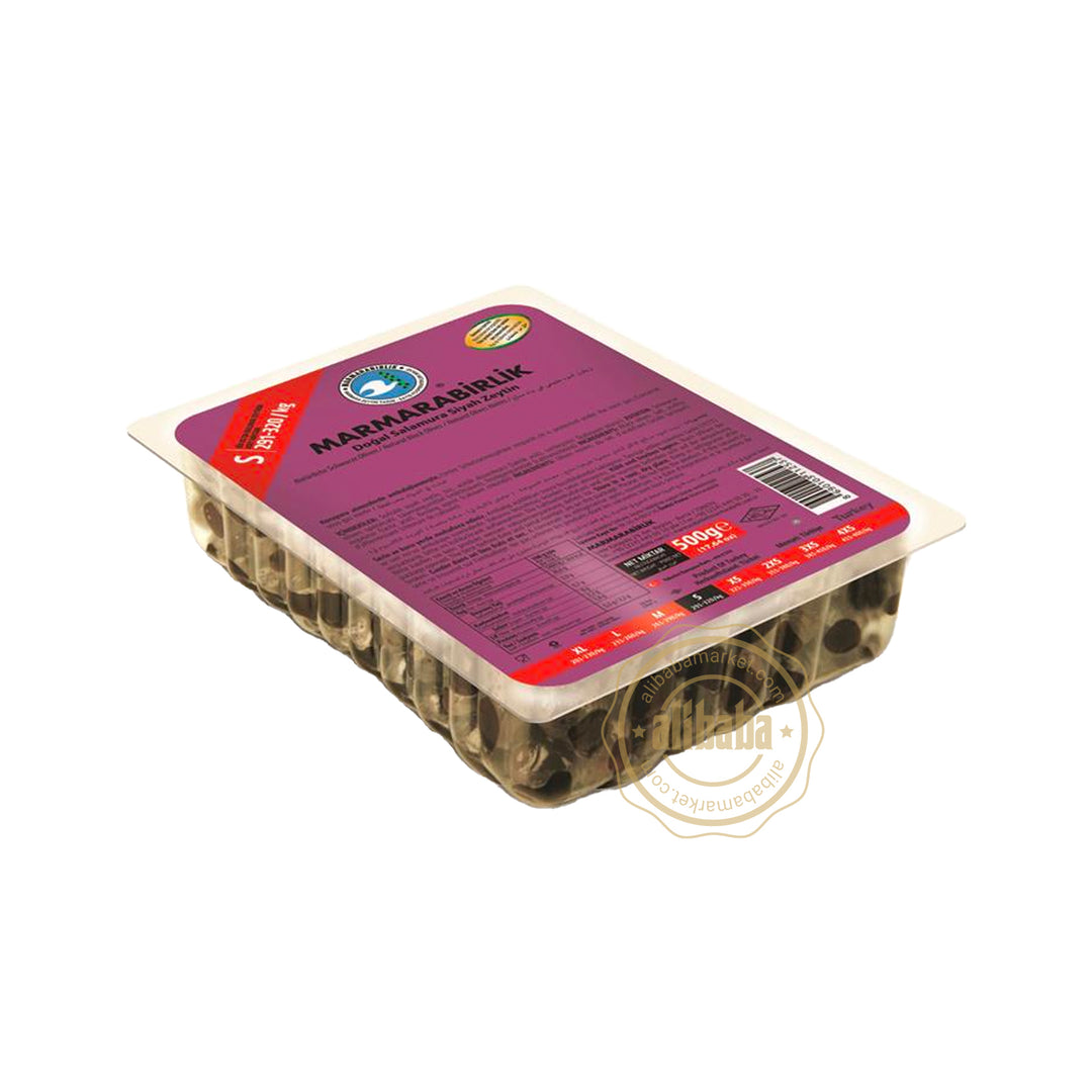 MB GEMLIK BLACK OLIVES S HUSUSI 500GR VACUUM - Altin Grocery Olive Marmarabirlik