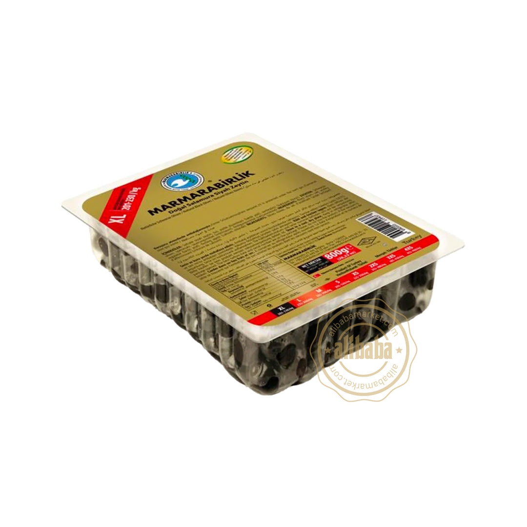 MB GEMLIK BLACK OLIVES XL MEGA 500GR VACUUM - Altin Grocery Olive Marmarabirlik