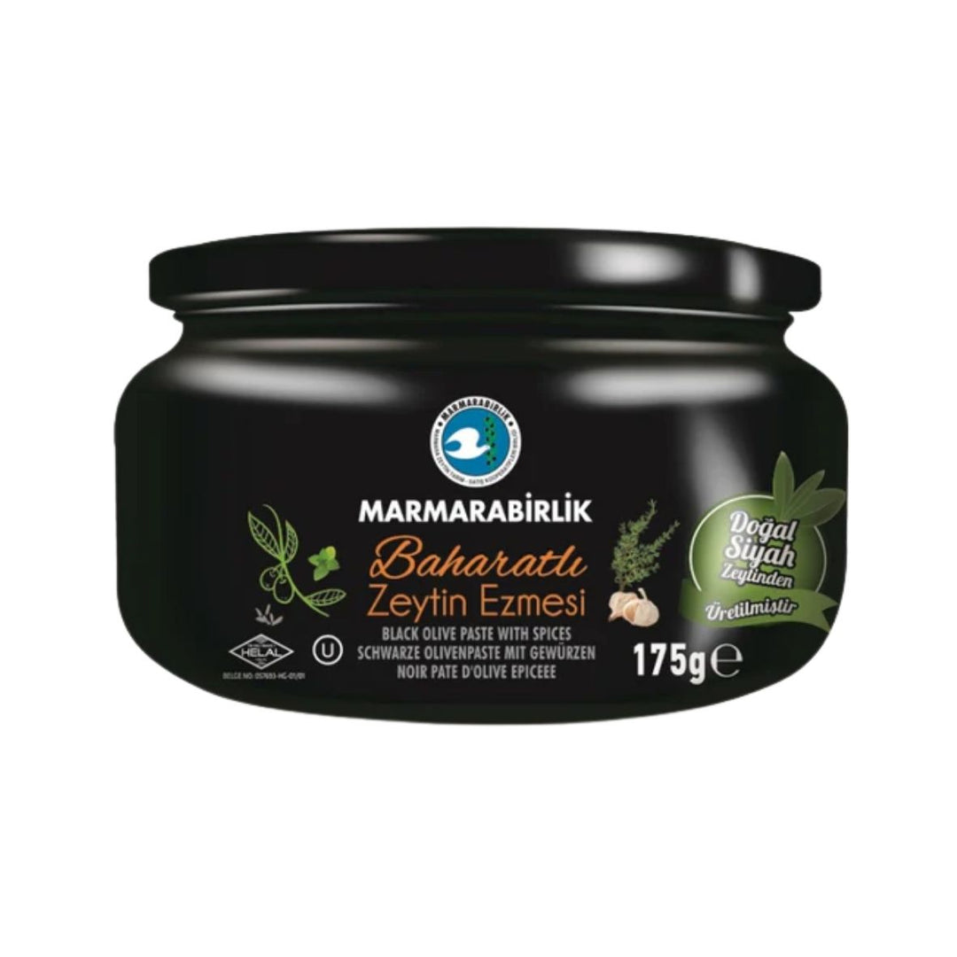 MB BLACK OLIVE PASTE SPICY 175GR GLASS