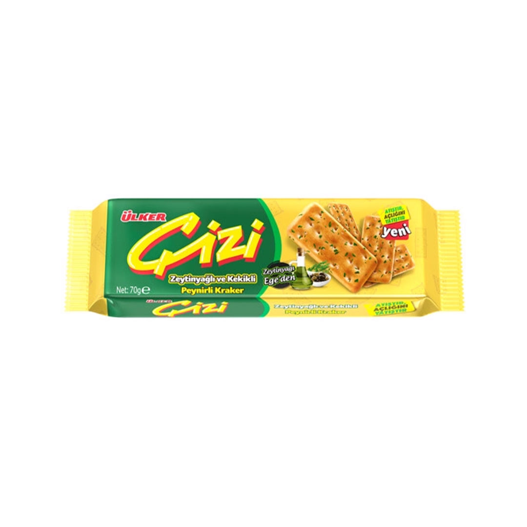 ULKER CIZI W OLIVE OIL AND THYME 70GR - Altin Grocery Cracker Ulker