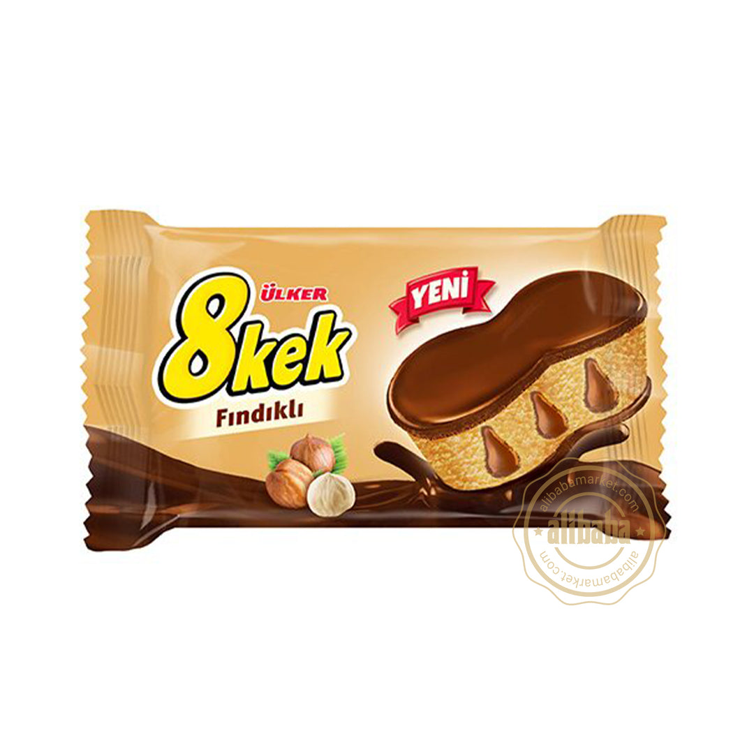 ULKER DANKEK 8 CAKE HAZELNUT CHOC 55GR - Altin Grocery Cake Ulker