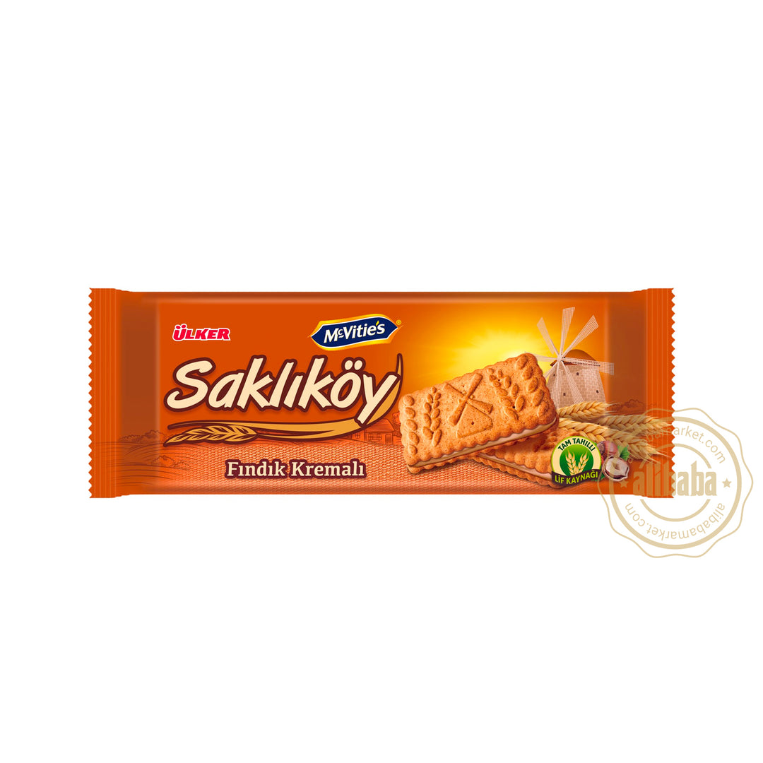 ULKER SAKLIKOY HAZELNUT CREAM BISCUITS 100GR