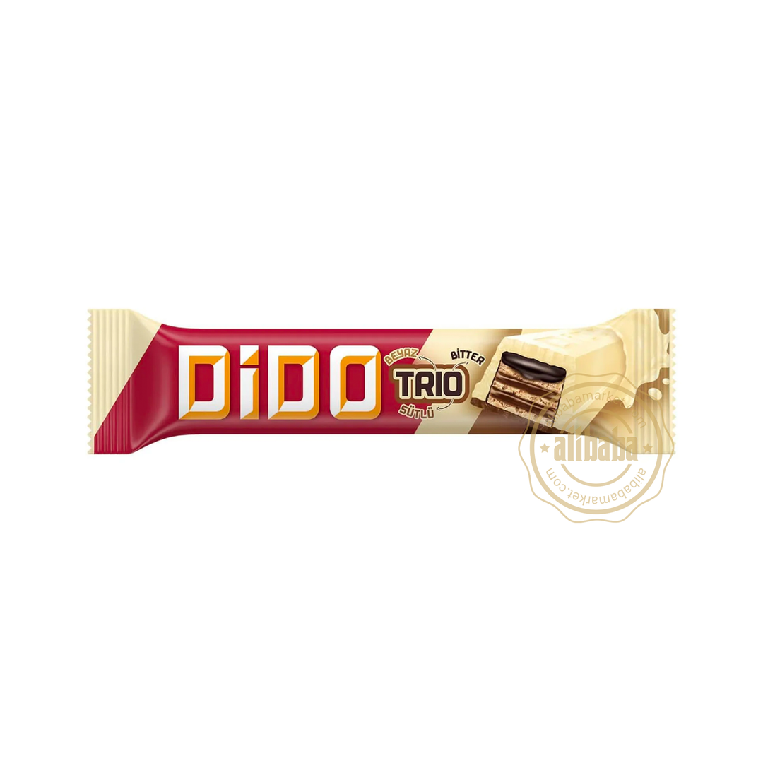 ULKER DIDO TRIO WHITE CHOC WAFER 37GR - Altin Grocery Chocolate Ulker