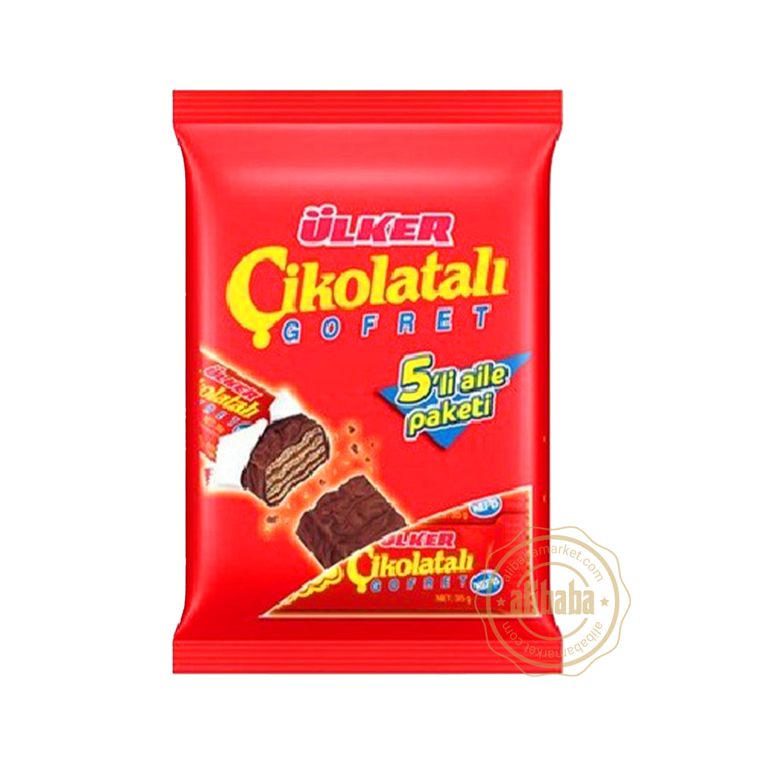 ULKER CHOCOLATE WAFERS 5PK 180 G - Altin Grocery Chocolate Ulker