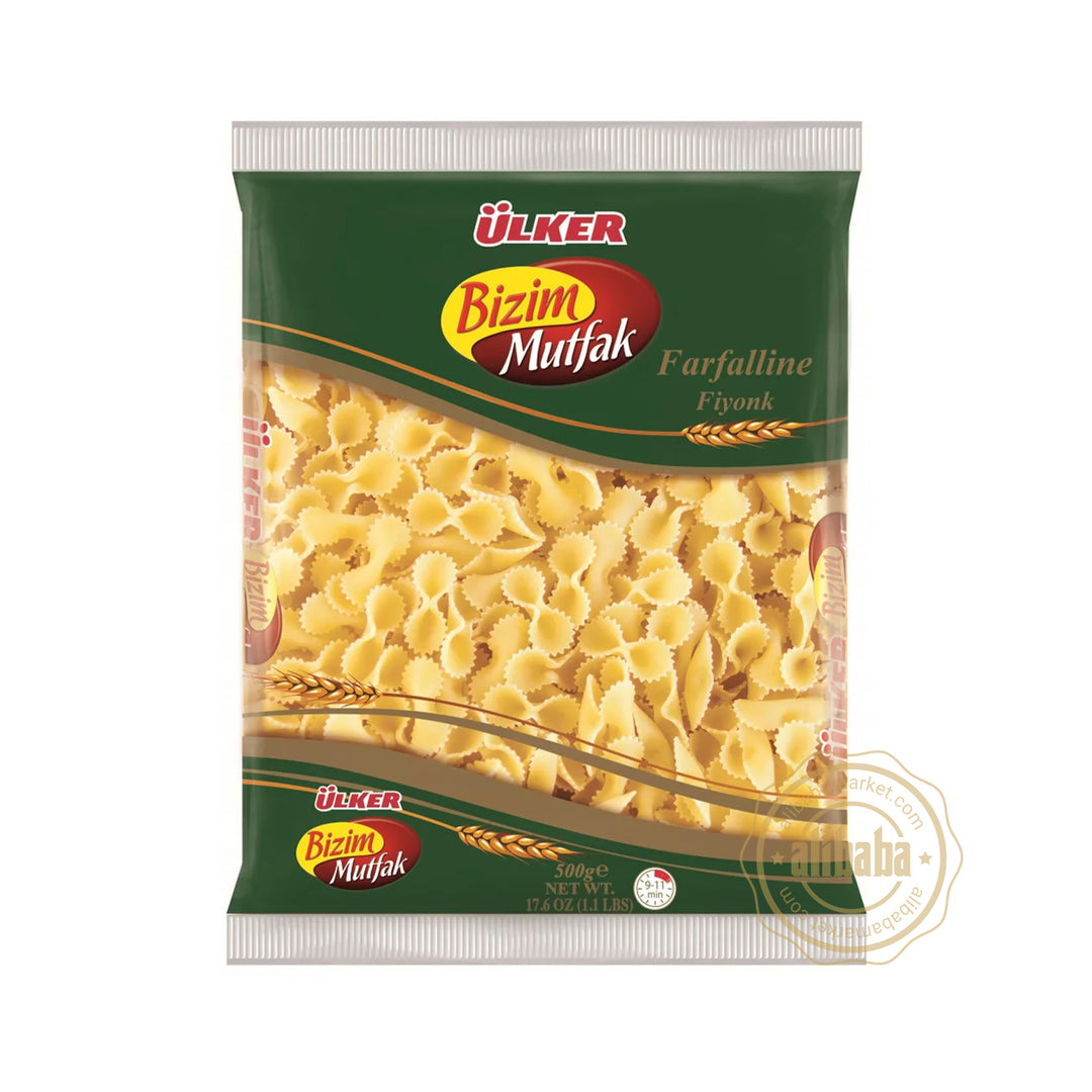 ULKER BIZIM FARFALLINE (FIYONK) PASTA 500GR - Altin Grocery Pasta Ulker