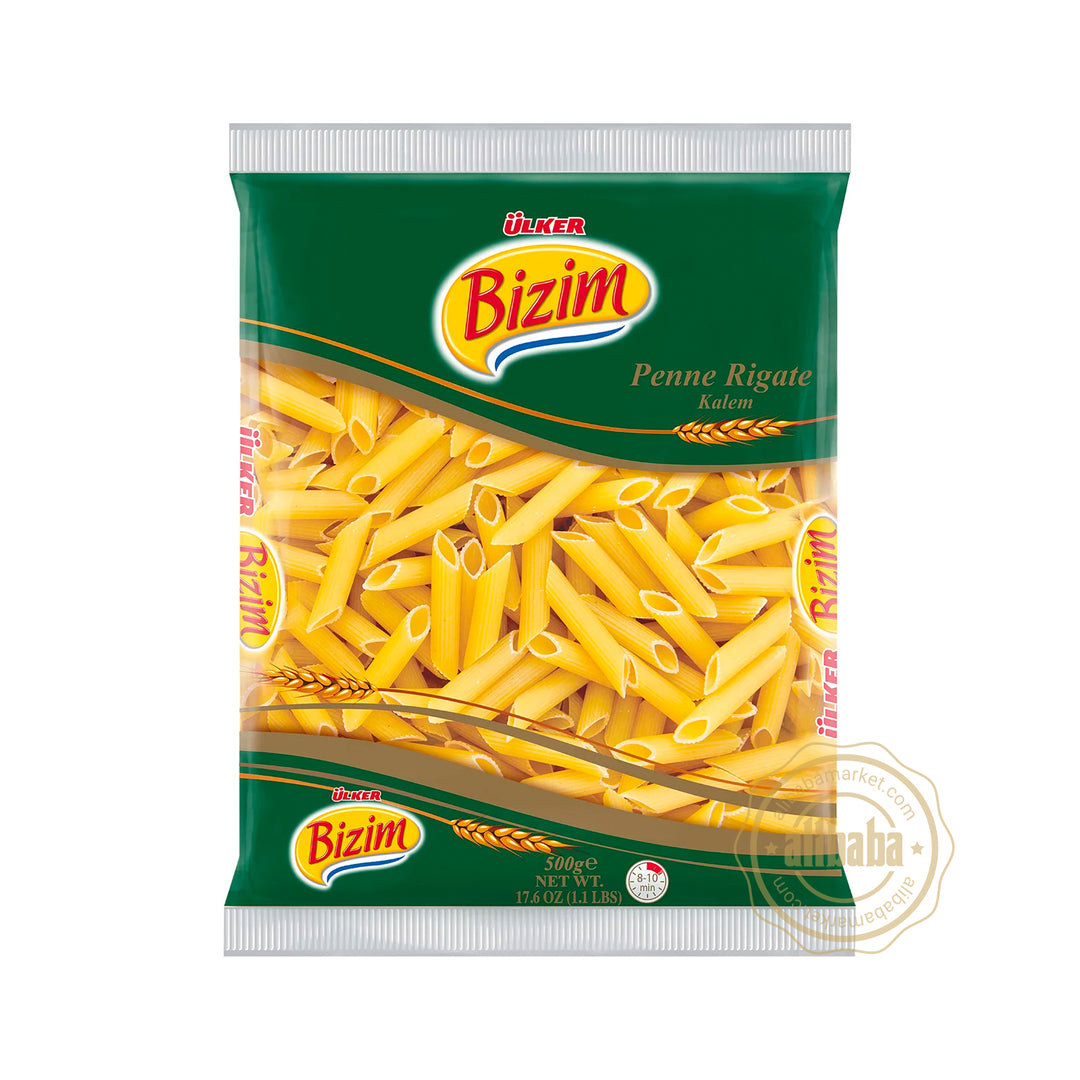 ULKER BIZIM PENNE RIGATE (KALEM) 500GR - Altin Grocery Pasta Ulker