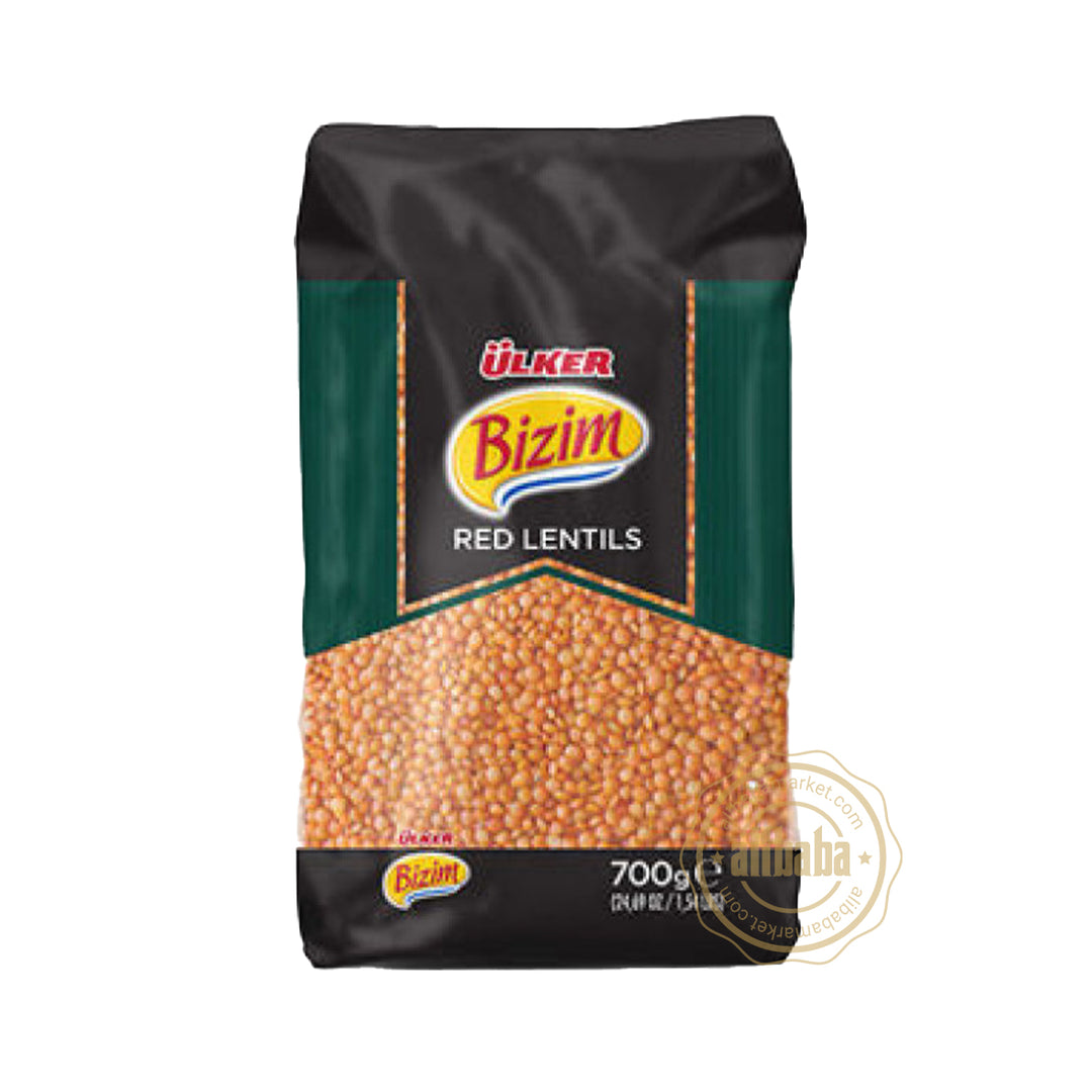 ULKER BIZIM RED LENTILS (KIRMIZI MERCIMEK) 700G - Altin Grocery Lentil Ulker