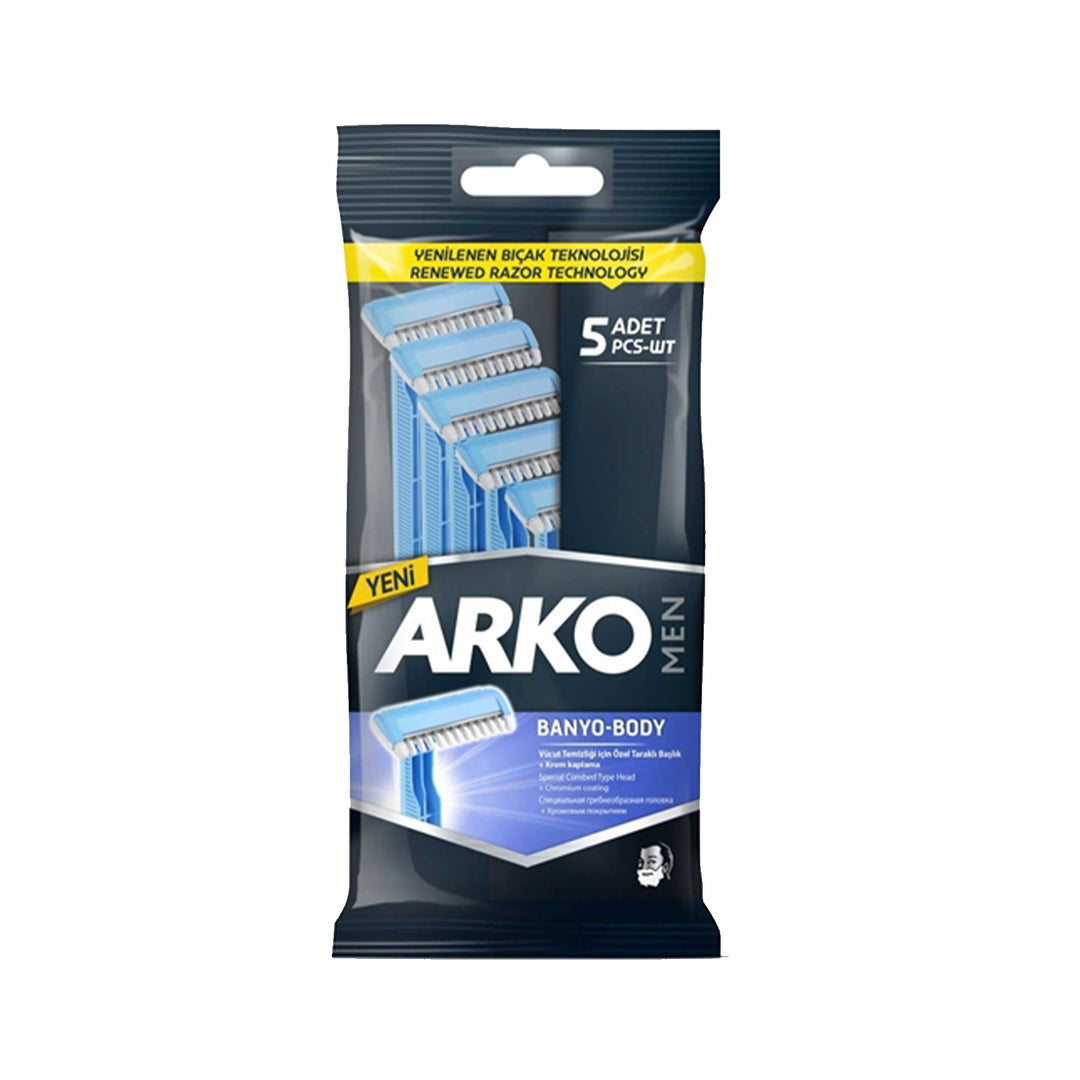 ARKO DISPOSABLE BODY RAZOR 5PCS - Altin Grocery Shaving Razor Arko