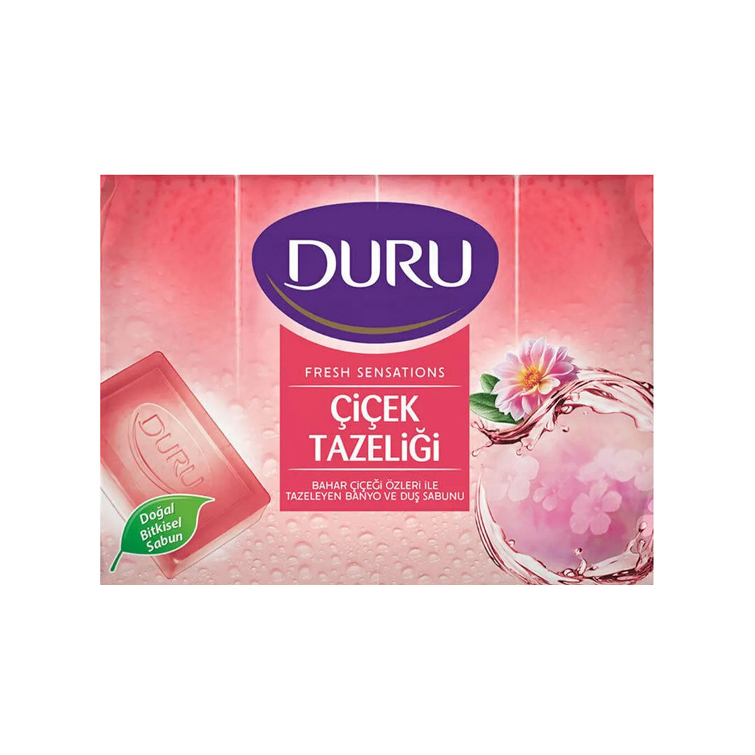 DURU SOAP FRESH SENSATION FLOWER 150GR X 4 - Altin Grocery Soap Duru