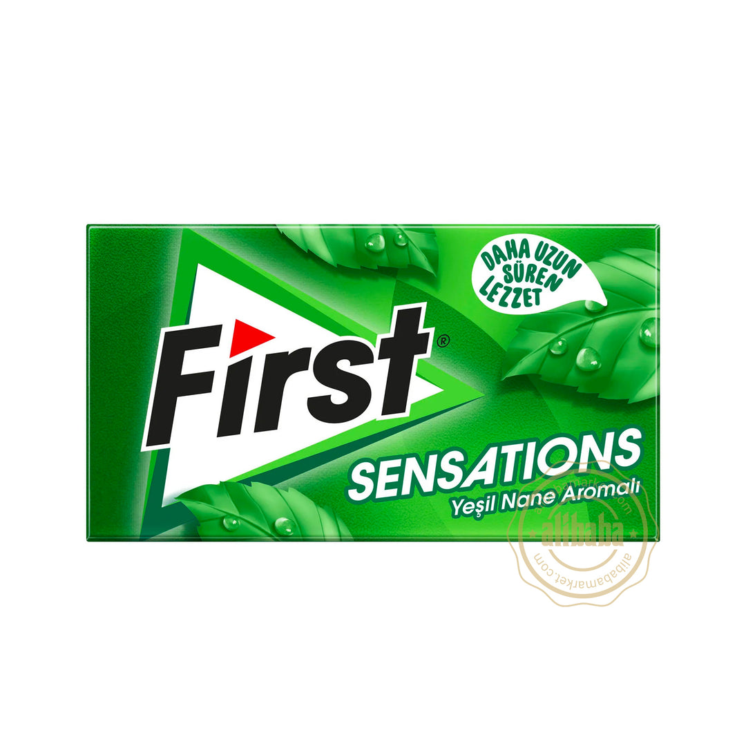 FIRST SENSATIONS GREEN MINT GUM (12PCS) - Altin Grocery Gum Kent