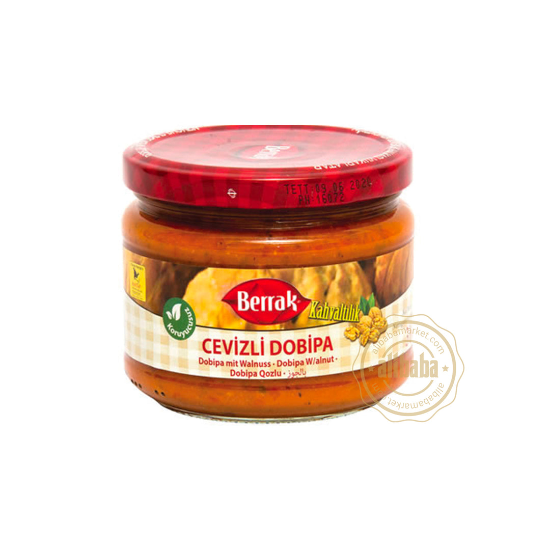 BERRAK DOBIPA SAUCE w/WALNUT (AJVAR) 310GR - Altin Grocery Spread Berrak