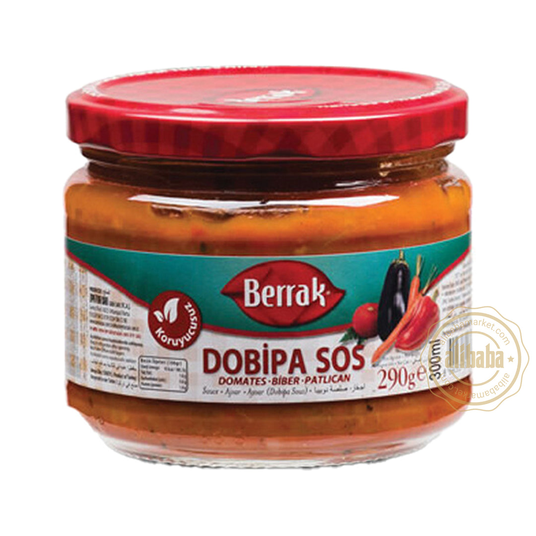 BERRAK DOBIPA SAUCE MILD (AJVAR) 300ML - Altin Grocery Spread Berrak