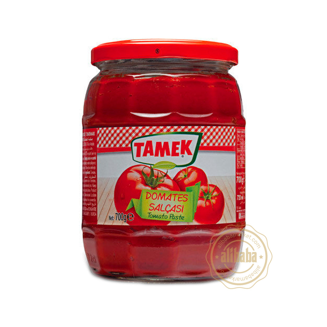 TAMEK TOMATO PASTE 720ML GLASS - Altin Grocery Paste Tamek
