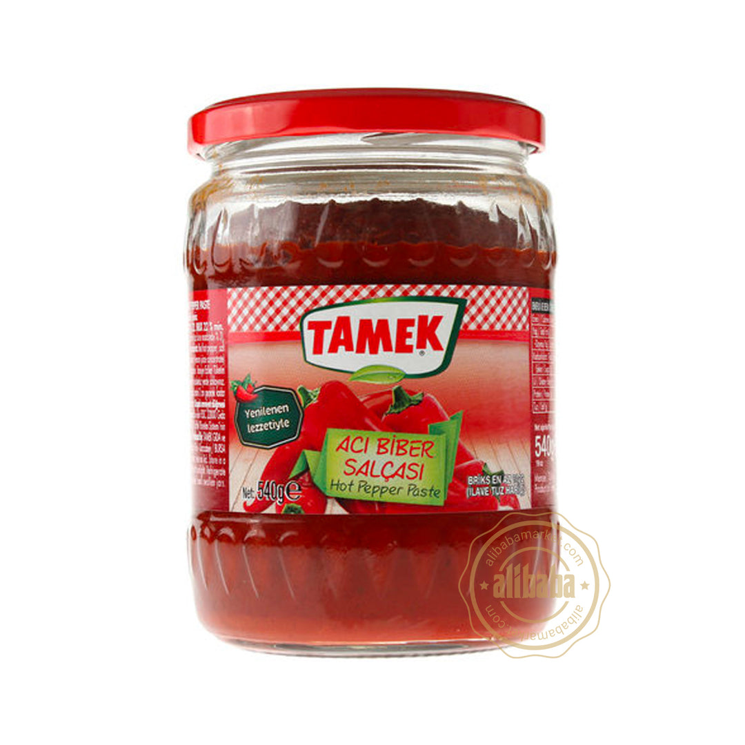 TAMEK PEPPER PASTE HOT 540GR - Altin Grocery Paste Tamek
