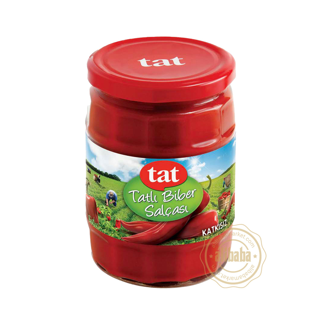 TAT EXTRA QUALITY RED PEPPER PASTE 550GR - Altin Grocery Paste Tat