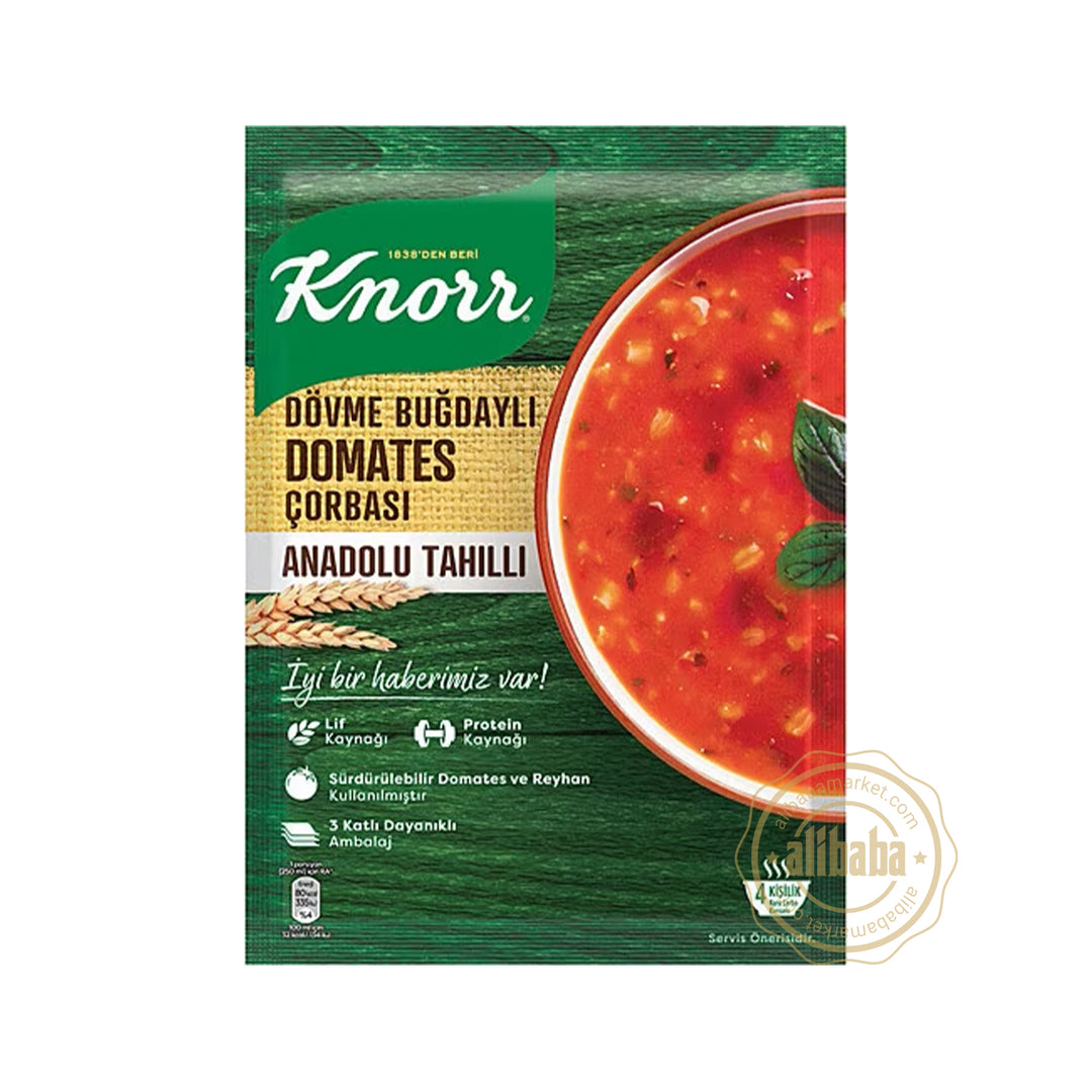 KNORR DOVME BUGDAYLI TOMATO SOUP 95GR - Altin Grocery Soup Knorr