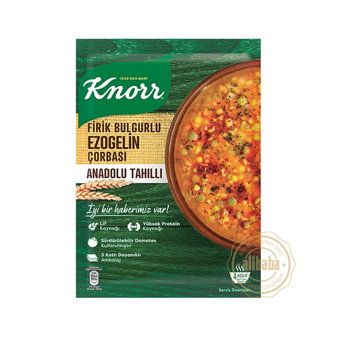 KNORR FIRIK BULGURLU EZOGELIN SOUP 98GR - Altin Grocery Soup Knorr