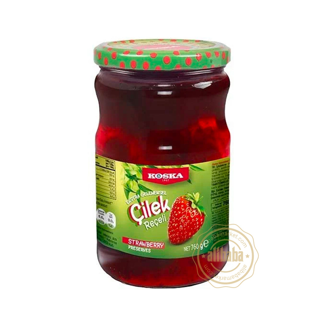 KOSKA JAM STRAWBERRY PRESERVES 760GR - Altin Grocery Jam Koska