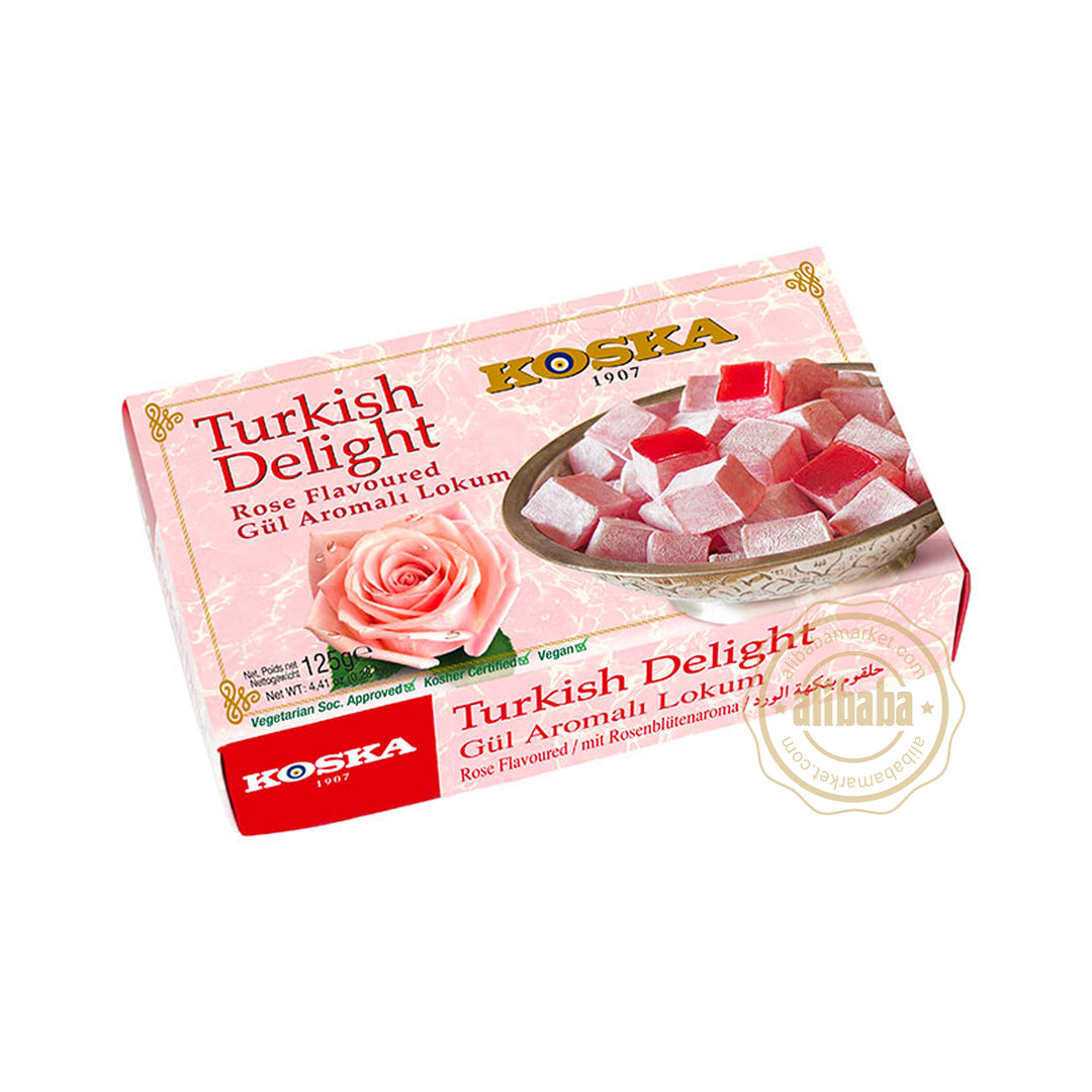 KOSKA TURKISH DELIGHT ROSE FLAVORS 125GR