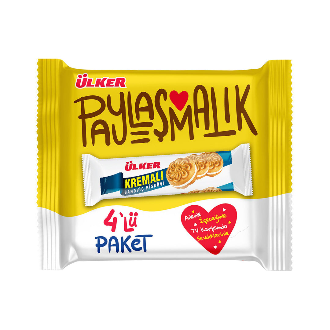 ULKER KREMALI SANDVIC BISKUVI 4PK 244GR - Altin Grocery Biscuits Ulker