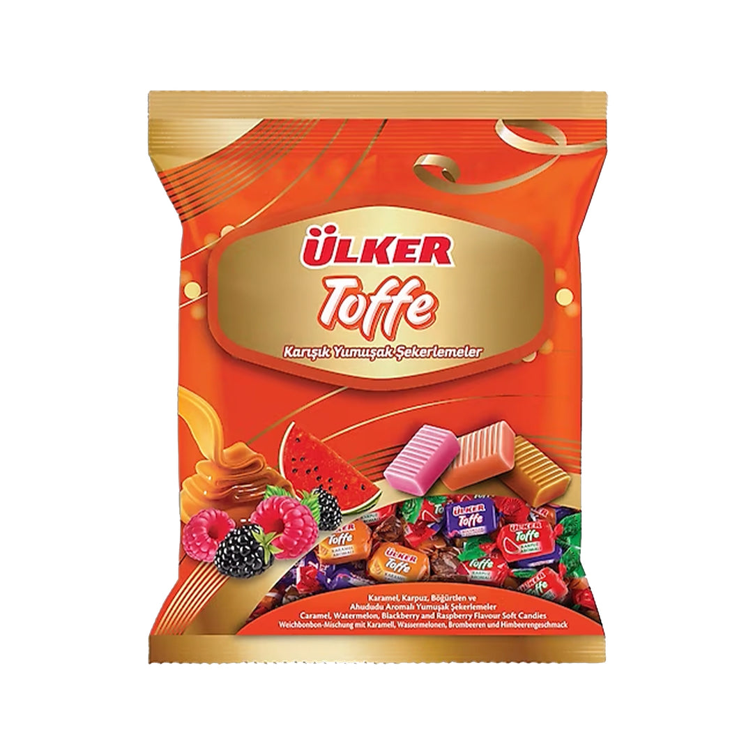 ULKER TOFFE MIX FRUIT SOFT CANDY (ORANGE) 350G - Altin Grocery Candy Ulker