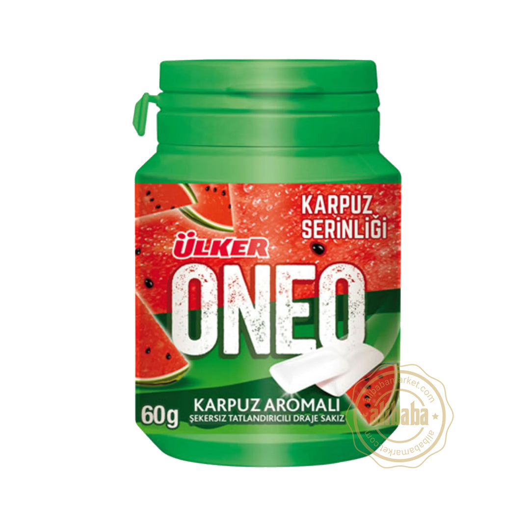 ULKER ONEO WATERMELON GUM 60GR JAR