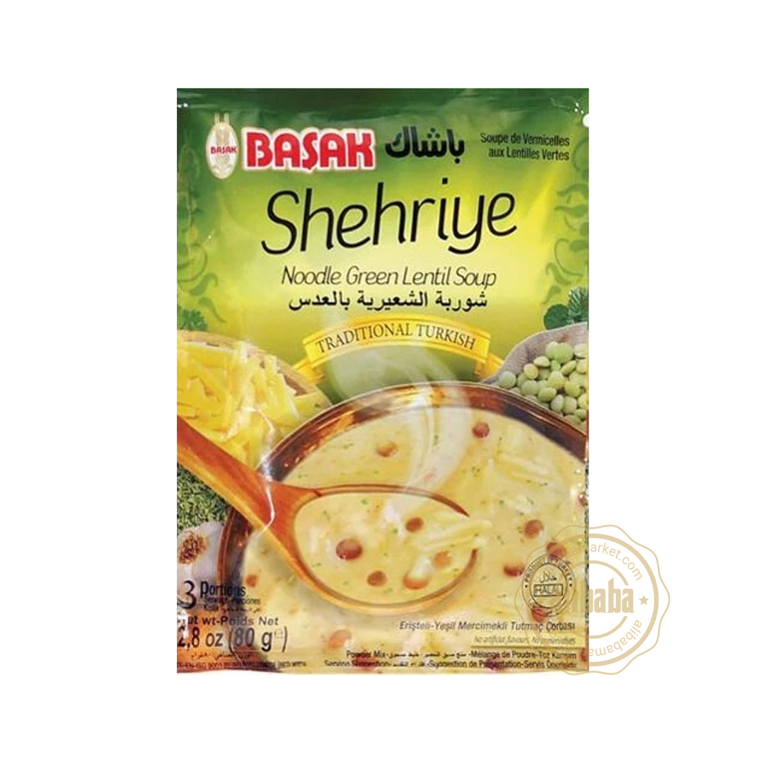 BASAK NOODLE GREEN LENTIL (TUTMAC) SOUP 75GR - Altin Grocery Soup Basak