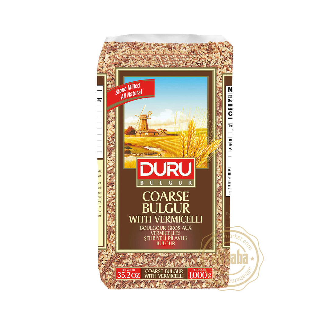 DURU MEDIUM COARSE BULGUR W VERMICELLI 1KG - Altin Grocery Bulgur Duru